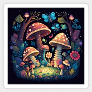 magic mushroom Sticker